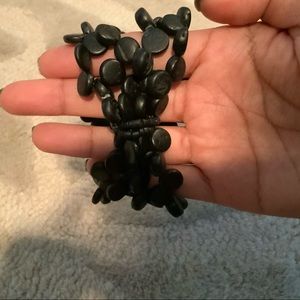 Black Pebbled Bracelet